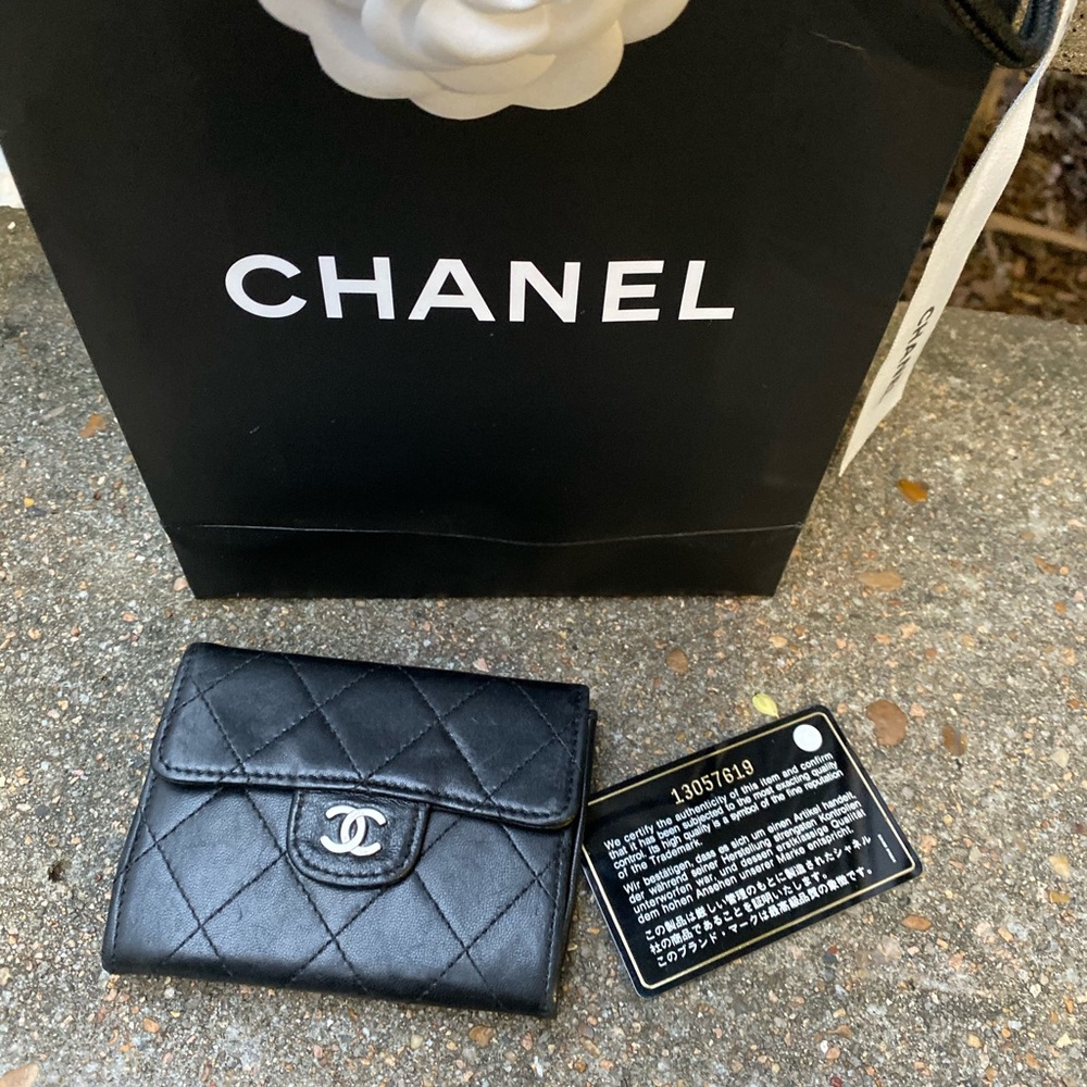 Chanel Lambskin Compact XL Wallet